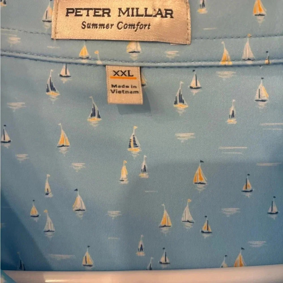 Peter Millar Golf Short Sleeve Men’s Polo Shirt Size XXL NWT - Picture 3 of 8